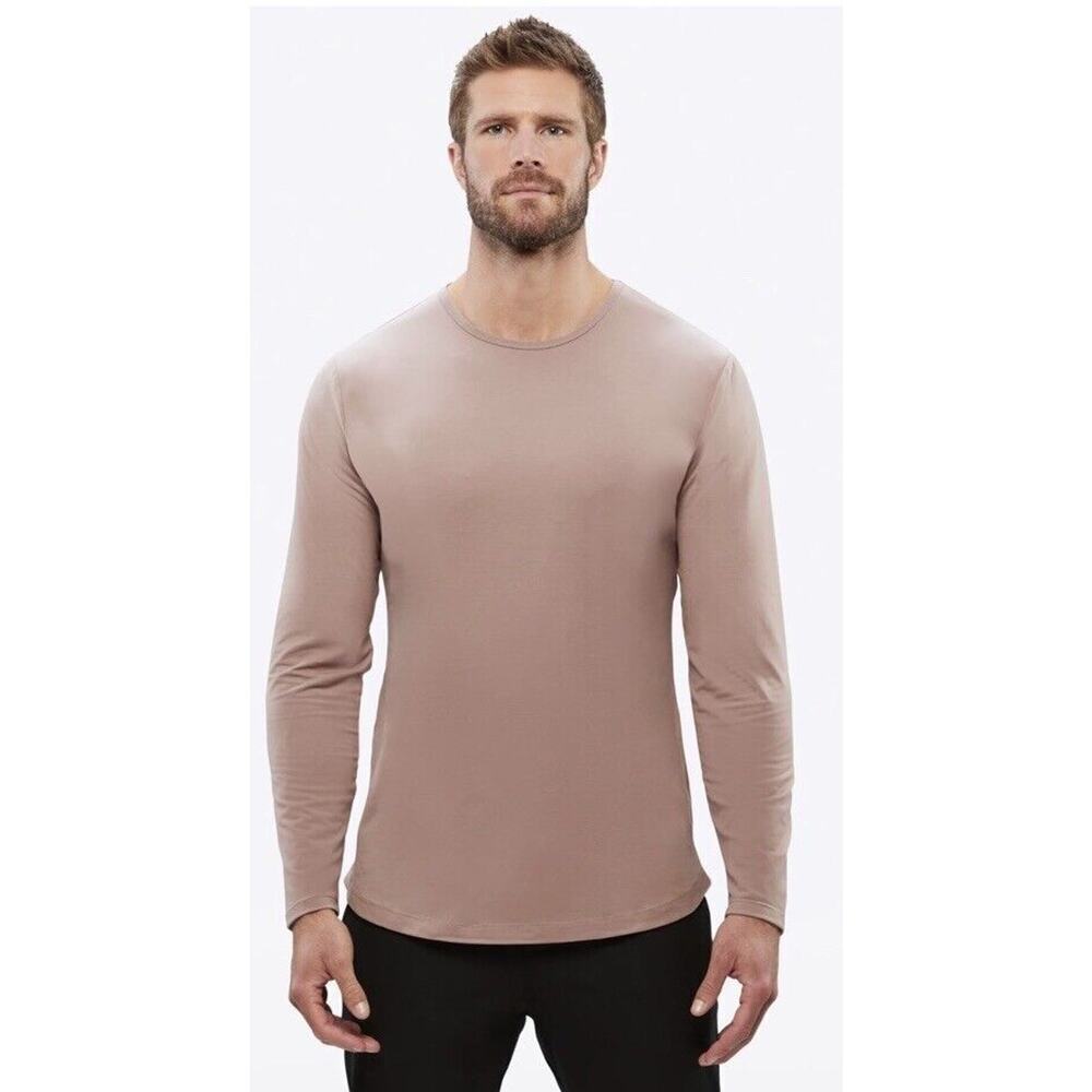 CUTS Clothing Pyca Pro AO Curve Hem Long Sleeve Crewneck T Shirt Men’s Small $64
